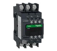 Schneider Electric TeSys Deca contactor,3P(3NO),AC-3/AC-3e,=440V 65A,24V AC 50/60Hz coil,lug-rings,LC1D65A6B7