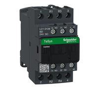 Schneider Electric TeSys Deca contactor,4P(2NO+2NC),AC-1,=440V 25A,24V DC coil,LC1D128BD
