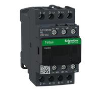 Schneider Electric TeSys Deca contactor,4P(4NO),AC-1,=440V 20A,24V DC low cons coil,LC1DT20BL