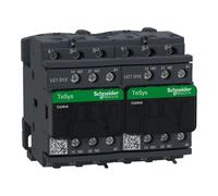 Schneider Electric TeSys Deca reversing contactor,3P(3NO),AC-3,=440V 12A,24V AC coil,LC2D12B7