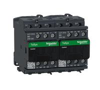 Schneider Electric TeSys Deca reversing contactor,3P(3NO),AC-3,=440V 12A,24V DC coil,with electrical interlocking,LC2D12BD
