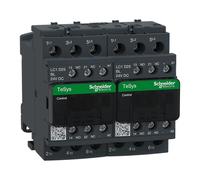 Schneider Electric TeSys Deca reversing contactor,3P(3NO),AC-3,=440V 25A,24V low consumption DC coil,LC2D25BL