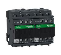 Schneider Electric TeSys Deca reversing contactor,3P(3NO),AC-3,=440V 9A,24V AC coil,with mechanical interlocking,LC2D09B7
