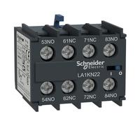 Schneider Electric, TeSys K - Auxiliary contact block - 4 NO - screw-clamps terminals, LA1KN40