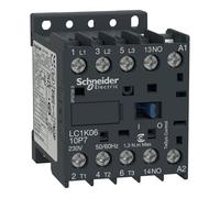 Schneider Electric, TeSys K contactor - 3P - AC-3 <= 440 V 9 A - 1 NO aux. - 110 V AC coil, LC1K0910F7