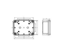 Schneider Electric TeSys Wall Mount enclosure IP66 193x164x105mm NSYTBS191610H