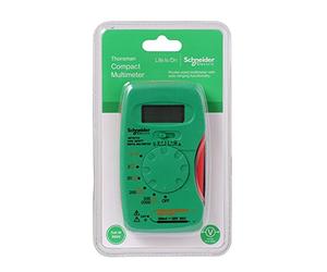 Schneider Electric Thorsman Compact Digital Multimeter with LCD Display, 300V, Category 4, Battery 12V, 300V, Green, Part Number IMT23212