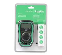 Schneider Electric Thorsman Digital Multimeter with LCD Display, Illuminated, Category 3, 600V, Battery 9V, Green, Part Number IMT23222