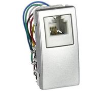 Schneider Electric u3.491.30 Toma Phone RJ12 6, contacts, Aluminium