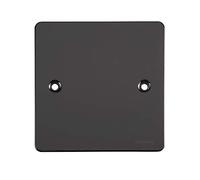 Schneider Electric Ultimate Flat Plate - Single Blank Plate, GU8210BN, Black Nickel