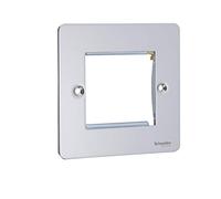 Schneider Electric - Ultimate flat plate (UFP) Removable front plate for ease and efficient decorating. - Wiring Devices Polished Chrome - GU8260PC