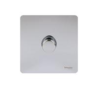 Schneider USFP 1G 2W 400W/VA Dimmer - Polished Chrome - GU6412CPC