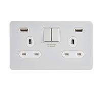 Schneider Electric - Ultimate screwless flat plate (USFP) Removable front plate for ease and efficient decorating - Wiring Devices White - GGBGU3424DWPW