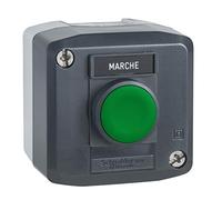 Schneider Electric XALD101 Control Station, Constn Grnpbno Flsh Mrk Marche