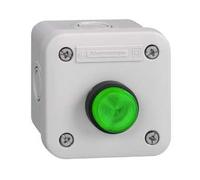 Schneider Electric XALE1W1B Control Station 1NO, Control Station Xal-E - 1 Projecting Pushbutton - Spring Return - Green - 1 No