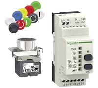 Schneider Electric XB4RFA02 Pushbutton 240V AC 1.5A Momentary Gree...