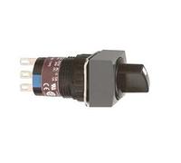 Schneider Electric XB6ECD222P Selector Switch Black, Square Black Selector Switch Ø16-Projecting Handle 2 Positions-2Co, Part Number