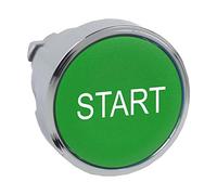 Schneider Electric ZB4BA333 Pushbutton Head, Green Flush Pushbutton Head Ø22 Spring Return "Start", Part Number