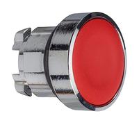 Schneider Electric ZB4BH04 Pushbutton Head, Pb Head Flush Red P/Push