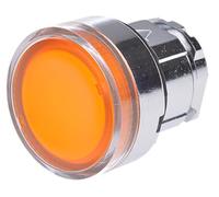 Schneider Electric ZB4BW35 Illuminated Pushbutton Head, Orange Flush Illuminated Pushbutton Head Ø22 Spring Return For Ba9S Bulb