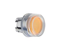 Schneider Electric ZB4BW553 Illuminated Pushbutton Head, Orange Flush Illuminated Pushbutton Head Ø22 Spring Return For Integral Led