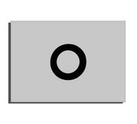 Schneider Electric ZBYD06146 Legend Marked O 19x27mm, Self-Adhesive Legend 19 X 27 mm With Marking "O"