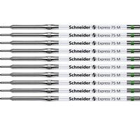 Schneider Express 75 Refill for Ballpoint Pen M Green Indelible ISO 12757-2 A2 Pack of 10