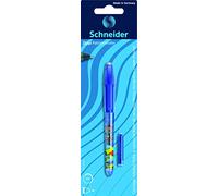 Schneider Ink Roller Pen Zippi, M tip, Assorted Colours, 1 Blister Card with Ink Cartridge