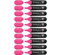 Schneider Job 150 Highlighter Refillable Non-Fading with Clip Pack of 10 Pink