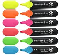 Schneider Optics Job 150 Highlighters - Assorted Colours - Wallet of 6