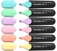 Schneider Job 150 Pastel Highlighters (Turquoise, Mint, Lilac, Rose, Peach, Vanilla) Pack of 6