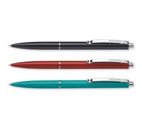 Schneider K15 Ballpoint Pen Medium Refillable, Multicolour, 3 Pack | Refillable, Waterproof ISO-Certified Ink, Durable Metal Clip, Slim Design for Office, Home, Work Use