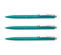 Schneider K15 Pack of 3 Ballpoint Pens, Medium Tip, Green