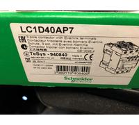 Schneider Electric LC1D40AP7 3 Pole Contactor, 3NO, 40 A, 18.5 kW, 230 V ac Coil