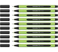 Schneider Line-Up Fineliner 0.4 mm Line Width Made of Bio-Based Plastic Awarded with The Blue Angel Pack of 10 Sapphire Black