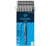 Schneider Loox 135501 Ballpoint Pens Black Pack of 20 with 775 Refill Black