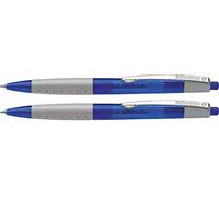 Schneider Loox 73550 Retractable Ballpoint Pen Soft Grip Zone Indelible Refill Line Width M Pack of 2 Blue