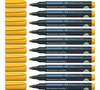 Schneider Maxx 130 Perm Marker Bullet Tip Yellow (Pack of 10)