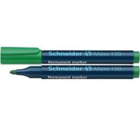 Schneider Maxx 130 Permanent Marker Bullet Tip Green (Pack of 12