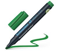 SCHNEIDER Maxx 133 Permanent Marker Pens Chisel Tip 1-4 mm Green Pack of 40