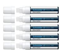 Schneider Maxx 260 Chalk Marker Chisel Tip 5mm-15mm Line White (Pack 5) - 126049
