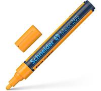 Schneider Maxx 265 Chalk Marker Odourless Liquid Chalk Bullet Tip 2mm-3mm Line Width Orange (Pack 10) - 126506