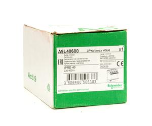 SCHNEIDER MODULAR SURGE ARRESTER TRIPLE POLE & NEUTRAL IPRD40 A9L40600 VAT INC