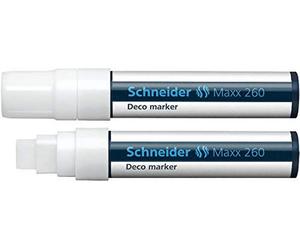 Schneider Novus 126049 Deco-Marker Schneider 260, 4+7+15 mm, White