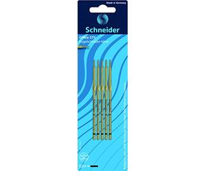Schneider Office 575 - bille-Pointe Ink Pen, Medium, Black Ink, Set of 5 in Blister Pack