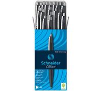 Schneider Office Ballpoint Pens M Tip Pack of 50 Black