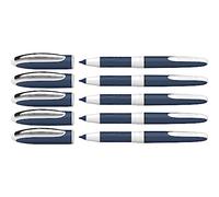 Schneider One Change Rollerball Pen - Black - 0.6mm Line - Right & Left Handed - Pack of 5
