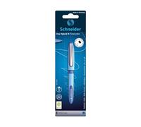 Schneider One Hybrid N 05 Rollerball Pen (Indelible with 0.5 mm Line Width and Hybrid Needle Tip) Pack of 1 Blister Card Blue