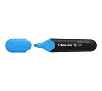 SCHNEIDER Pack of 10 Job Bevelled Tip Refillable Highlighters 1-5mm Blue