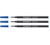 Schneider Pack of 3 Refills for Topball 850 Roller Pen, Medium Tapered Tip - 05 Blue